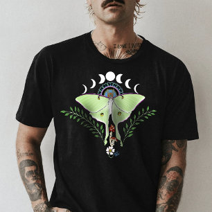 Mystieke Groene Etherische Maanvlinder Hemels T-shirt
