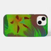 Mystieke groene tulp iPhone hoesje (Achterkant horizontaal)