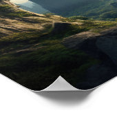 Mystieke Grot Sunrise Landscape Poster (Hoek)