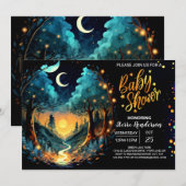 Mystieke Grove betoverde Baby shower Kaart (Voorkant / Achterkant)