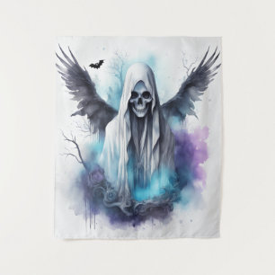 Mystieke Halloween Ghost Gothic Waterverf Art Wandkleed