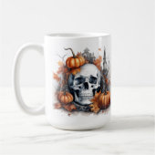 Mystieke Halloween Gothic Skull Art Mystical Koffiemok (Links)