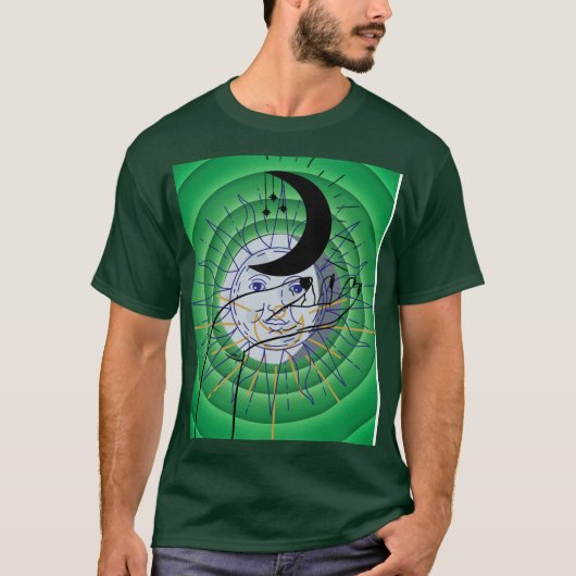 MYSTIEKE HALVE MAAN T-SHIRT (Voorkant)