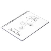 Mystieke Hand Hemelse Magick Zwart & Wit Notitieboek (Linkerzijde)