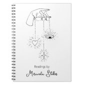 Mystieke Hand Hemelse Magick Zwart & Wit Notitieboek (Voorkant)
