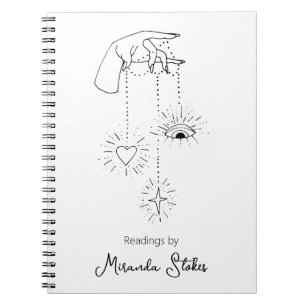 Mystieke Hand Hemelse Magick Zwart & Wit Notitieboek