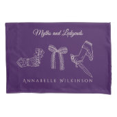 Mystieke handen en dolk paarse kussensloop (Voorkant)