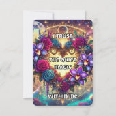 Mystieke Hart Affirmatie Kaart – Rustige Moed (Voorkant)