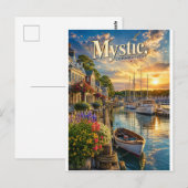 Mystieke havenreflecties briefkaart (Voorkant / Achterkant)