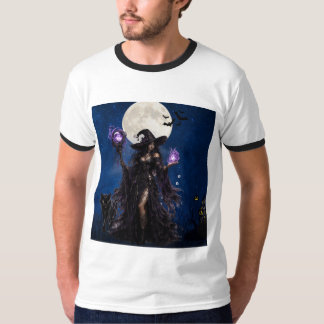 Mystieke Hek Halloween Maan T-Shirt