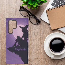 Mystieke Hek Silhouet Onder Maneschijn Cadeau Samsung Galaxy Hoesje