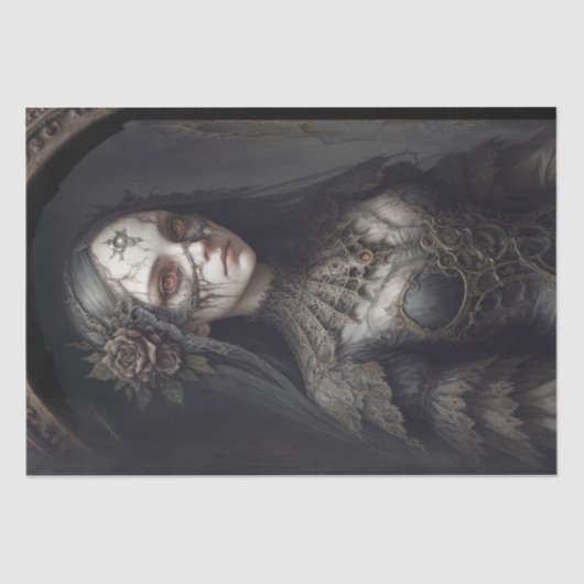 Mystieke heks: Clarissa - Decoupage - Tissuepapier (Voorkant)