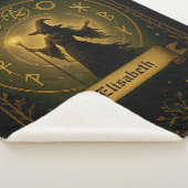 Mystieke heks Gepersonaliseerde Deken Oude Symbool (3/4)