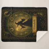 Mystieke heks Gepersonaliseerde Deken Oude Symbool (Voorkant (horizontaal))