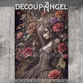 Mystieke heks: Hannah - Decoupage - Tissuepapier