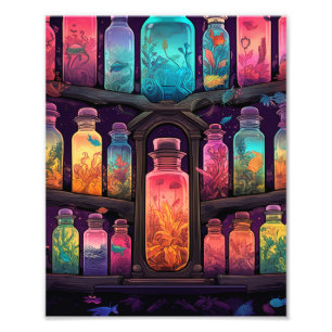 Mystieke heks hut Poster