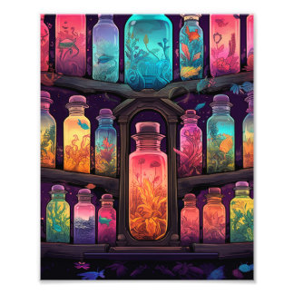 Mystieke heks hut Poster