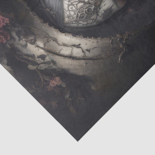 Mystieke heks: Lavinia - Decoupage - Tissuepapier (Detail)