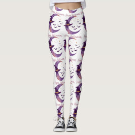 Mystieke Heks Maan Halloween Design Leggings