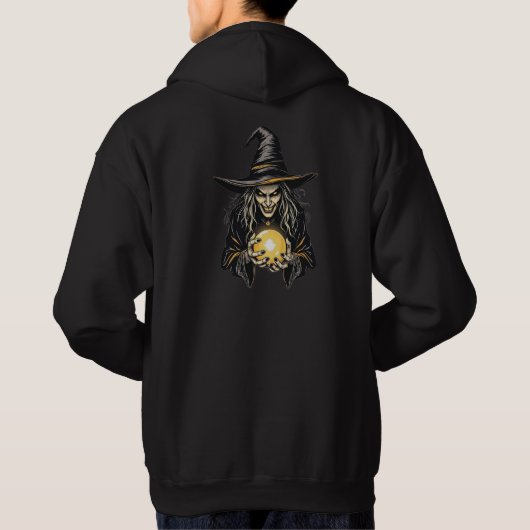Mystieke Heks Skull Hooded Sweatshirt (Achterkant)