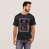 Mystieke Heks Tarot Bos Halloween Gotische T-shirt (Voorkant volledig)