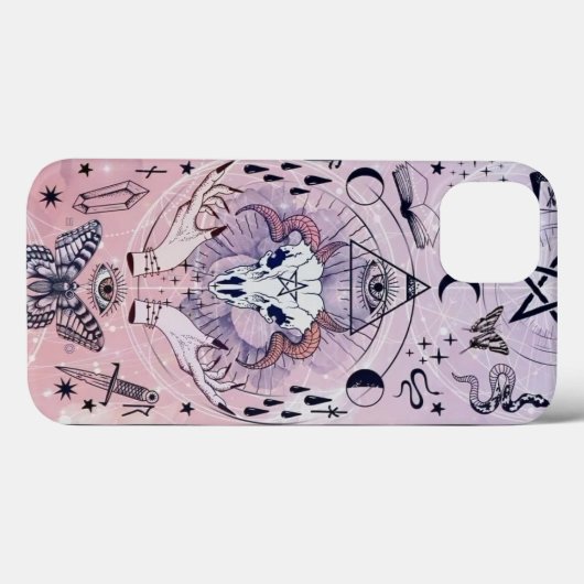 Mystieke heksenachtige esthetiek Trendy Halloween Case-Mate iPhone Case (Achterkant (horizontaal))
