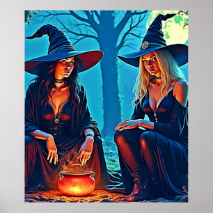 Mystieke Heksenketel Betoverd Poster