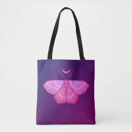 Mystieke Heksenmot Onder Maneschijn Tote Bag