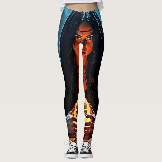 Mystieke helderziende waarzegster ontwerp leggings (Voorkant)