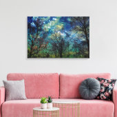 Mystieke hemelse bos Natuur Canvas Afdruk (Insitu (Woonkamer))