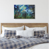 Mystieke hemelse bos Natuur Canvas Afdruk (Insitu (Slaapkamer))