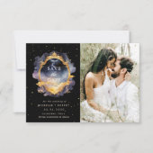 Mystieke hemelse foto Bewaar de datum Kaart (Voorkant)