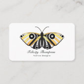 Mystieke Hemelse Gouden Moten QR Code Visitekaartje (Voorkant)