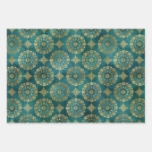 Mystieke Hemelse Groene Verpakkende Document Blade Inpakpapier Vel (Voorkant)