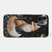 Mystieke Hemelse Vos en Bloemen Case-Mate iPhone Case (Achterkant (horizontaal))