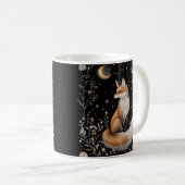 Mystieke Hemelse Vos en Bloemen Koffiemok (Voorkant rechts)