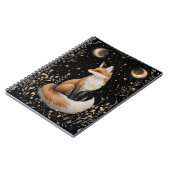 Mystieke Hemelse Vos en Bloemen Notitieboek (Linkerzijde)