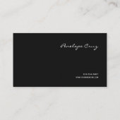 Mystieke Hemelse Wijnstok Zilver en Zwart Visitekaartje (Achterkant)