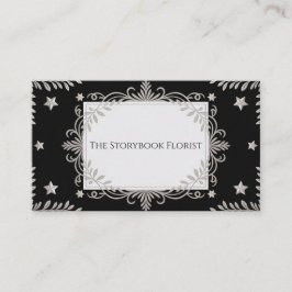 Mystieke Hemelse Wijnstok Zilver en Zwart Visitekaartje