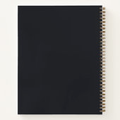 Mystieke hemelse zon maan gezicht gepersonaliseerd notitieboek (Achterkant)