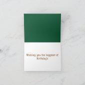 Mystieke herfstbomen verjaardagsvouwkart kaart (Binnen)