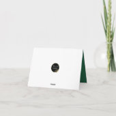 Mystieke herfstbomen verjaardagsvouwkart kaart (Achterkant)