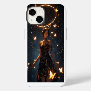 Mystieke Hert Meisje iPhone 14 Hoesje - Fantasie A
