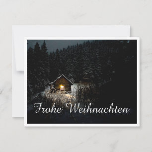 Mystieke hut in het diepe bos, Kerstmis