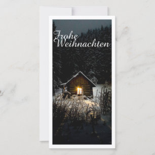 Mystieke hut in het diepe bos, Kerstmis
