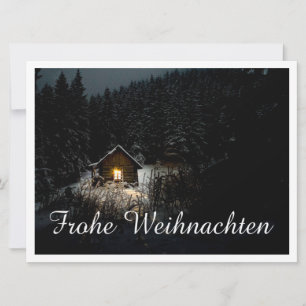 Mystieke hut in het diepe bos, Kerstmis