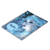 Mystieke Ice Queen - Fantasy Winter Goddess Art Notitieboek (Linkerzijde)
