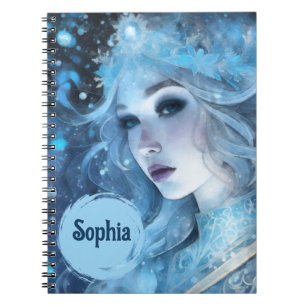 Mystieke Ice Queen - Fantasy Winter Goddess Art Notitieboek