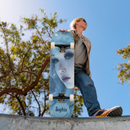 Mystieke Ice Queen - Fantasy Winter Goddess Art Persoonlijk Skateboard