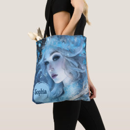 Mystieke Ice Queen - Fantasy Winter Goddess Art Tote Bag